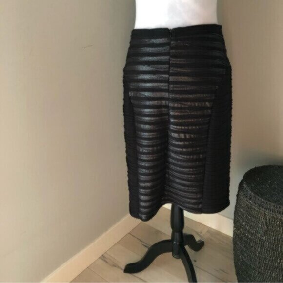 Michael Tyler Black metallic Pencil skirt Women’s Sz small - Picture 6 of 10